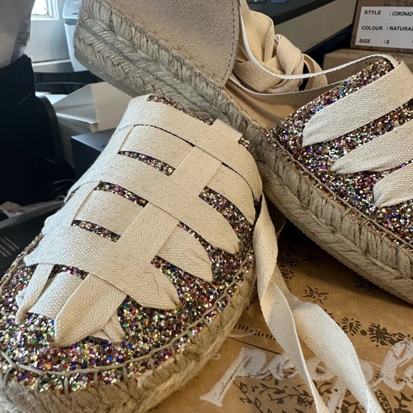 #222 ❤️ BRAND NEW IN BOX FREE PEOPLE HEAT WAVE WRAP ESPARDILLES SIZE 42/11 - Picture 5 of 9